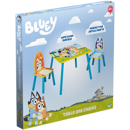 Bluey Kids Table & 2 Chairs Set