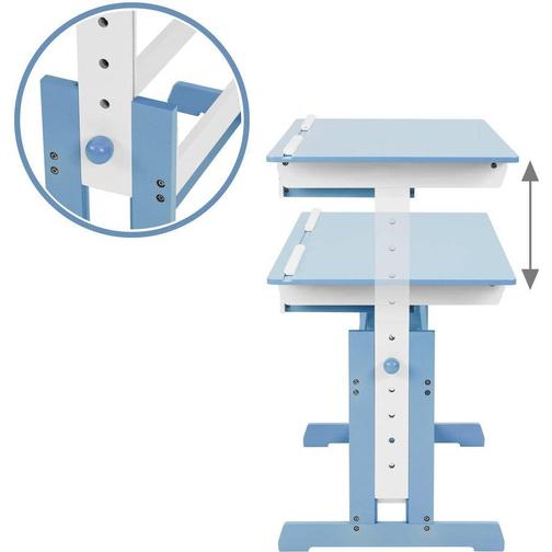 tectake Kids Desk + Filing Cabinet