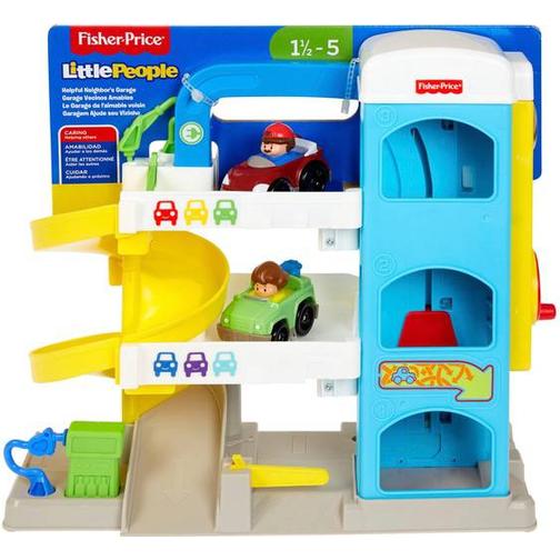 Fisher Price Little People Helpful Neighbor's Garage with 2 Wheelies Vehicles