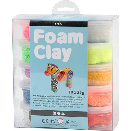 Foam Clay Mix Color Clay 35g 10-pack