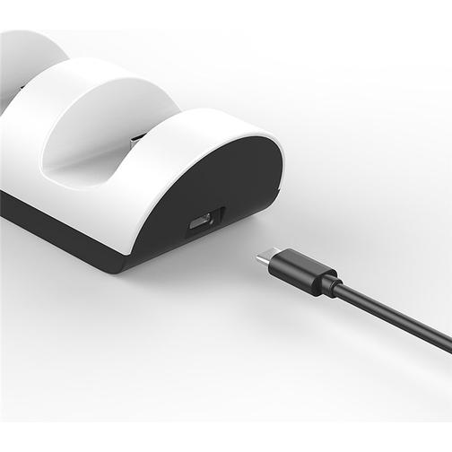 Goobay PS5 Dual Controller Charge Dock - White