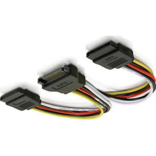 Deltaco SATA-2SATA M-F 0.1m
