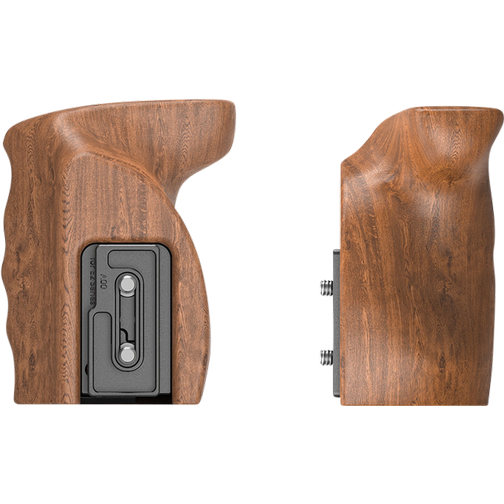 Smallrig 2457 Wooden Grip + Quick Release
