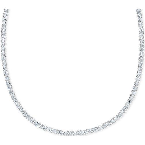 Swarovski Tennis Deluxe Necklace - Silver/Transparent