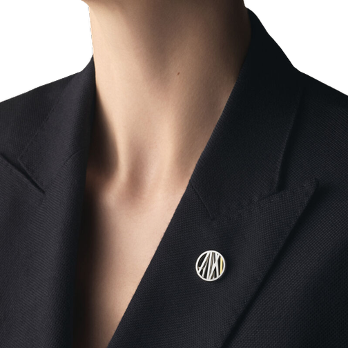 Georg Jensen Anniversary Jewelry Pin - Silver/Gold