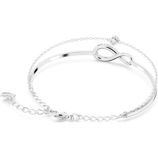 Swarovski Infinity Bangle - Silver/Transparent