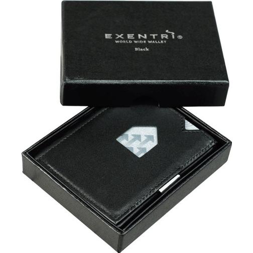 Exentri Leather Wallet - Black