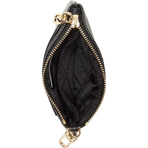 Michael Kors Parker Small Leather Zip Card Case - Black