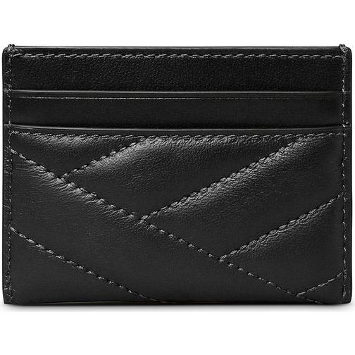 Tory Burch Kira Chevron Card Case - Black