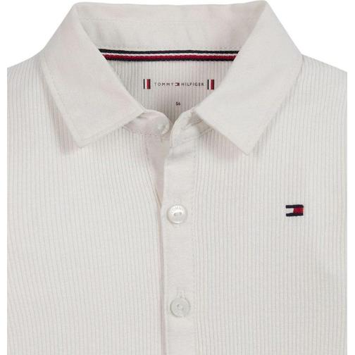 Tommy Hilfiger Baby Rib Collar Body L/S - Ancient White (KN0KN01575-YBH)