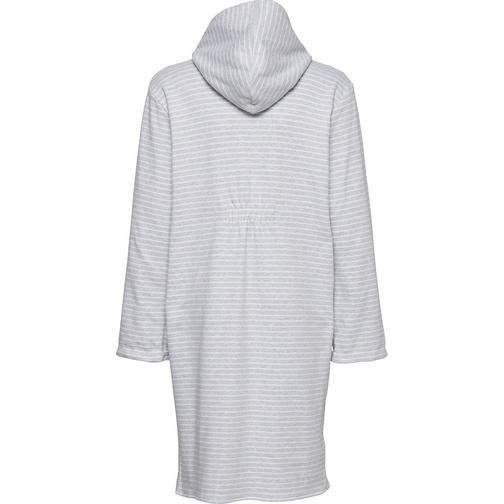 Geggamoja Classic Bathrobe - Light Grey Stripe