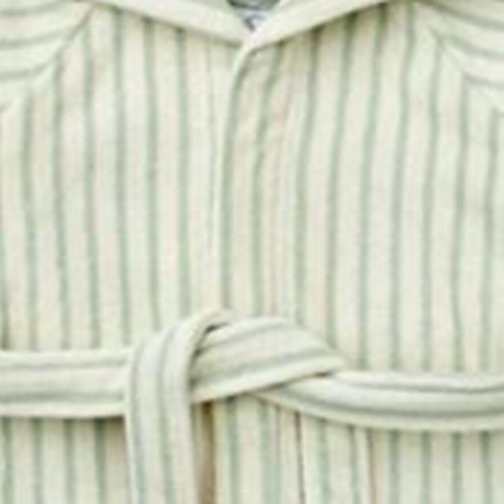 Liewood Rollo Bathrobe Mini - Y/D Stripe Dusty Mint/Creme De La Creme (LW14629-0970)