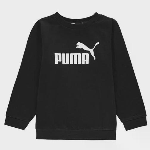 Puma Infant + Toddler Essentials Minicats Jogger Suit - Cotton Black (846141-01)
