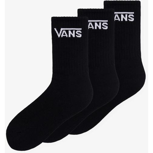 Vans Kid's Classic Crew 3-pack - Black (VN000XNQBLK)