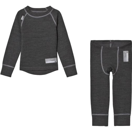 Lindberg Merino Underställ Barn - Anthracite (11921700)