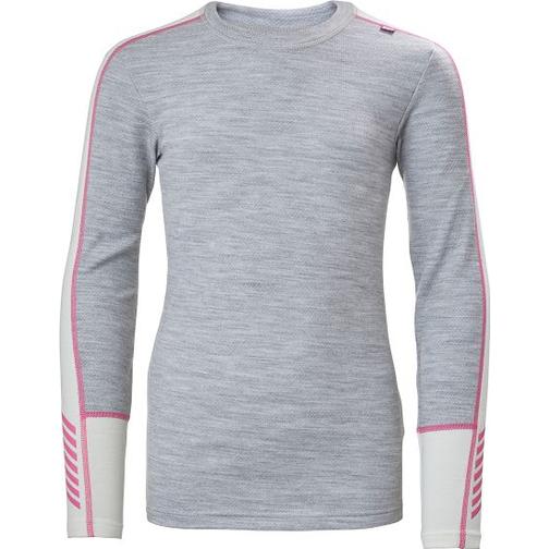 Helly Hansen Jr Lifa Merino Midweight Set - Grey Melange (49403-949)