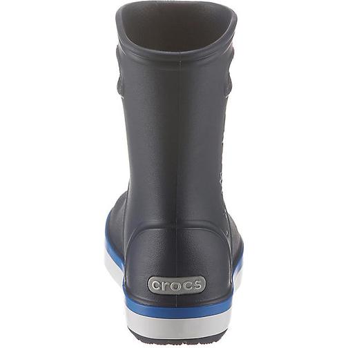 Crocs Kid's Crocband Rain Boot - Navy/Bright Cobalt