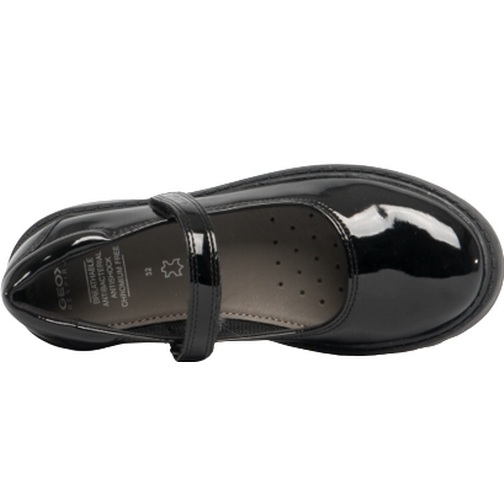 Geox Girl's Casey Mary Jane - Black Patent