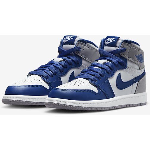 Nike Air Jordan 1 Retro High OG PS - True Blue/Cement Grey/White