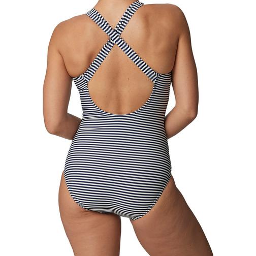 Abecita Brighton Racer Back Swimsuit - Navy Blue/White