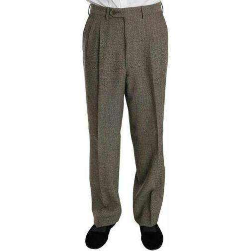Fendi Brown Wool Regular Single Breasted Suit