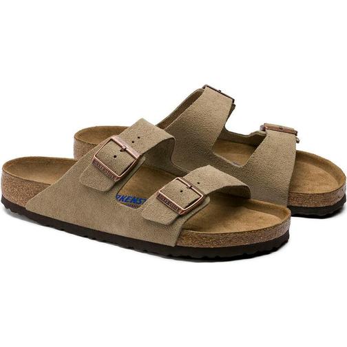 Birkenstock Arizona Soft Footbed Suede Leather - Taupe
