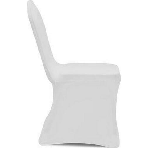 vidaXL Stretch 18-pack Stolsöverdrag Vit