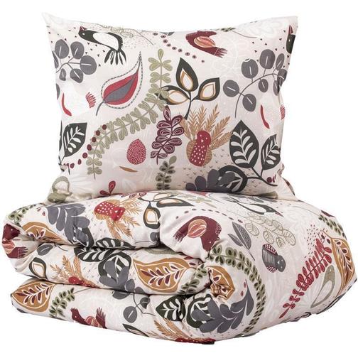 Kosta Linnewäfveri Stormhagen Påslakan Vit, Beige, Grön, Blå (210x150cm)