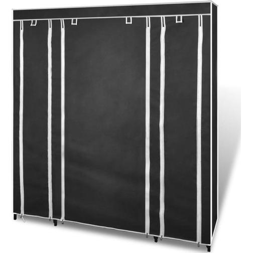 vidaXL Compartments and Rods Garderob 150x176cm