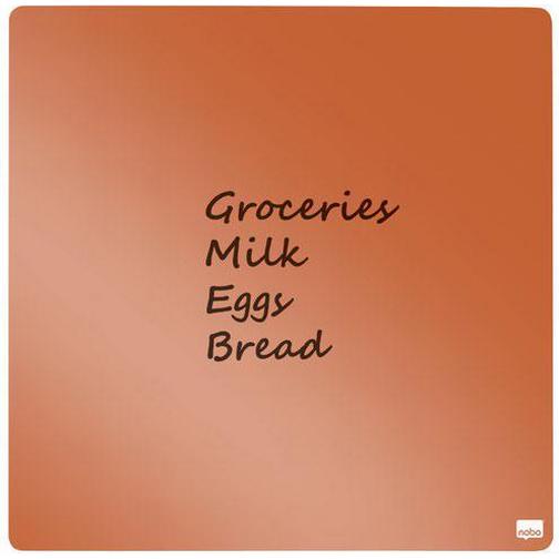 Nobo Mini Magnetic Whiteboard Coloured Tile 360mmx360mm