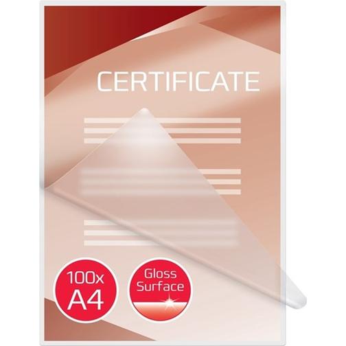 GBC Document Pouch Gloss 100 Micron A4