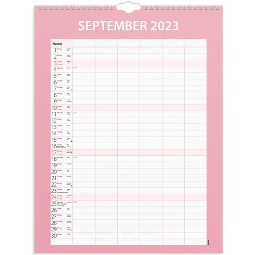 Burde Familjekalender 2023 Praktisk