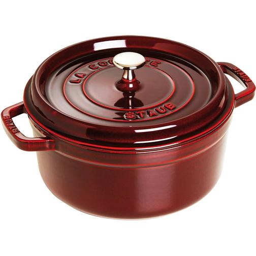Staub Round med lock 3.8 L 24 cm
