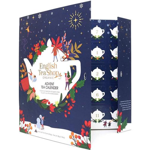 English Tea Shop Book Style Christmas Night Advent Calendar