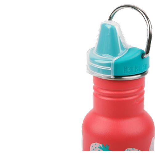 Klean Kanteen Kid's Classic Sippy Bottle Coral Strawberries 12oz