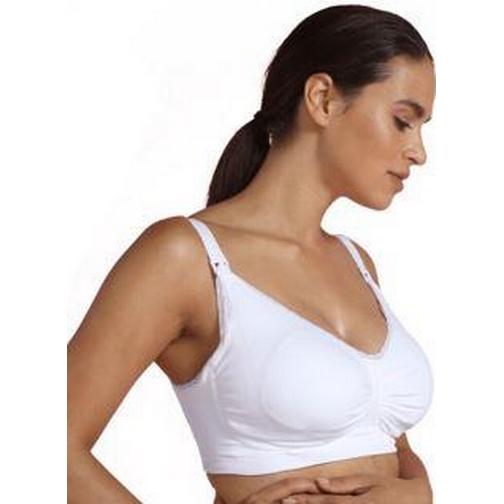 Carriwell Original Seamless Maternity & Nursing Bra White