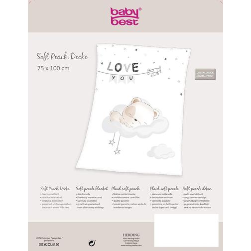 Baby Fleecefilt Sleeping Little Bear