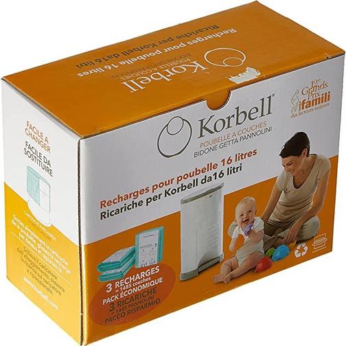 Korbell Blöjpåsar Refill 3-pack