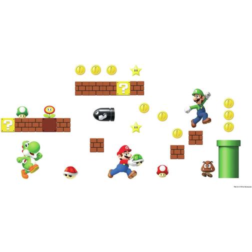 RoomMates Nintendo Super Mario Bros Build a Scene Wall Decals