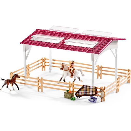 Schleich Ridcenter Med Ryttare Och Hästar 42344