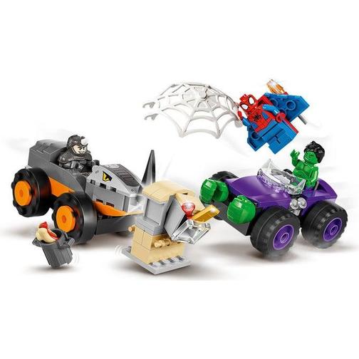Lego Marvel Spidey Amazing Friends Hulk vs Rhino Truck Showdown 10782