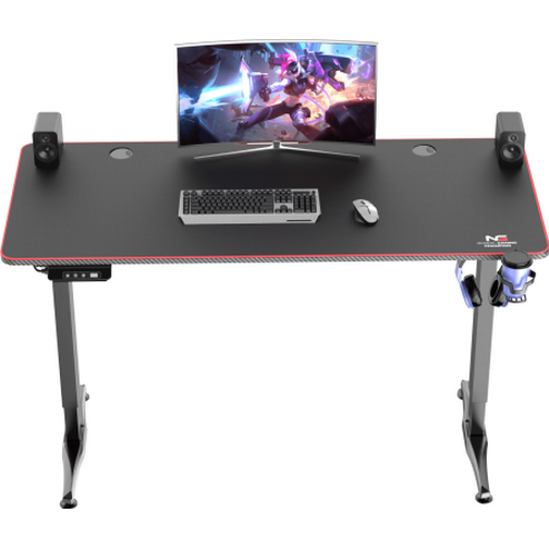 Nordic Gaming Elevate V2 Gaming Desk - Black, 1400x600x1190mm