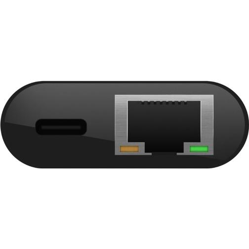 Belkin USB C - RJ45/USB C PD M-F 0.1m
