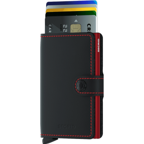 Secrid Miniwallet - Matte Black Red