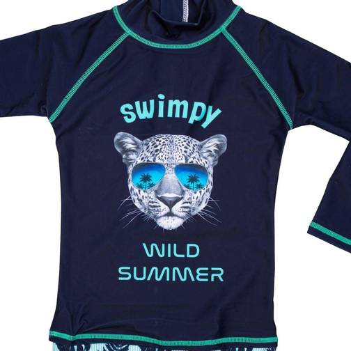 Swimpy Wild Summer UV Suit - Navy Blue