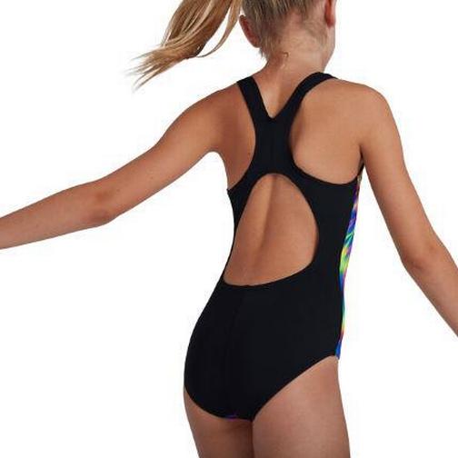 Speedo Digital Placement Splashback Swimsuit - Black/Multicolour (807386F990)