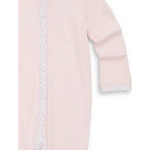 Ralph Lauren Floral Trim Footed Coverall - Delicate Pink (298092)