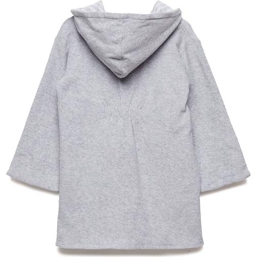 Geggamoja Classic Bathrobe - Light Grey Stripe