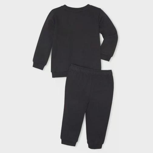 Puma Infant + Toddler Essentials Minicats Jogger Suit - Cotton Black (846141-01)