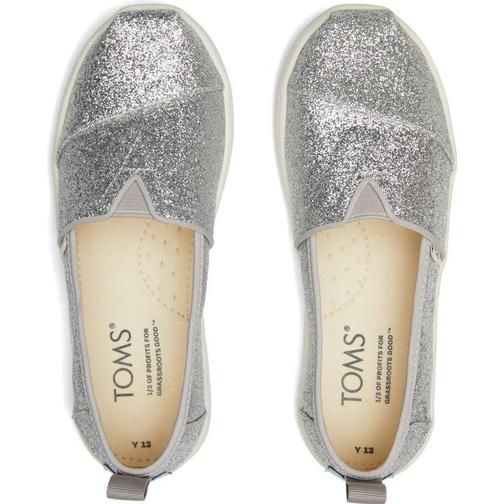 Toms Youth Alpargata Woven - Silver
